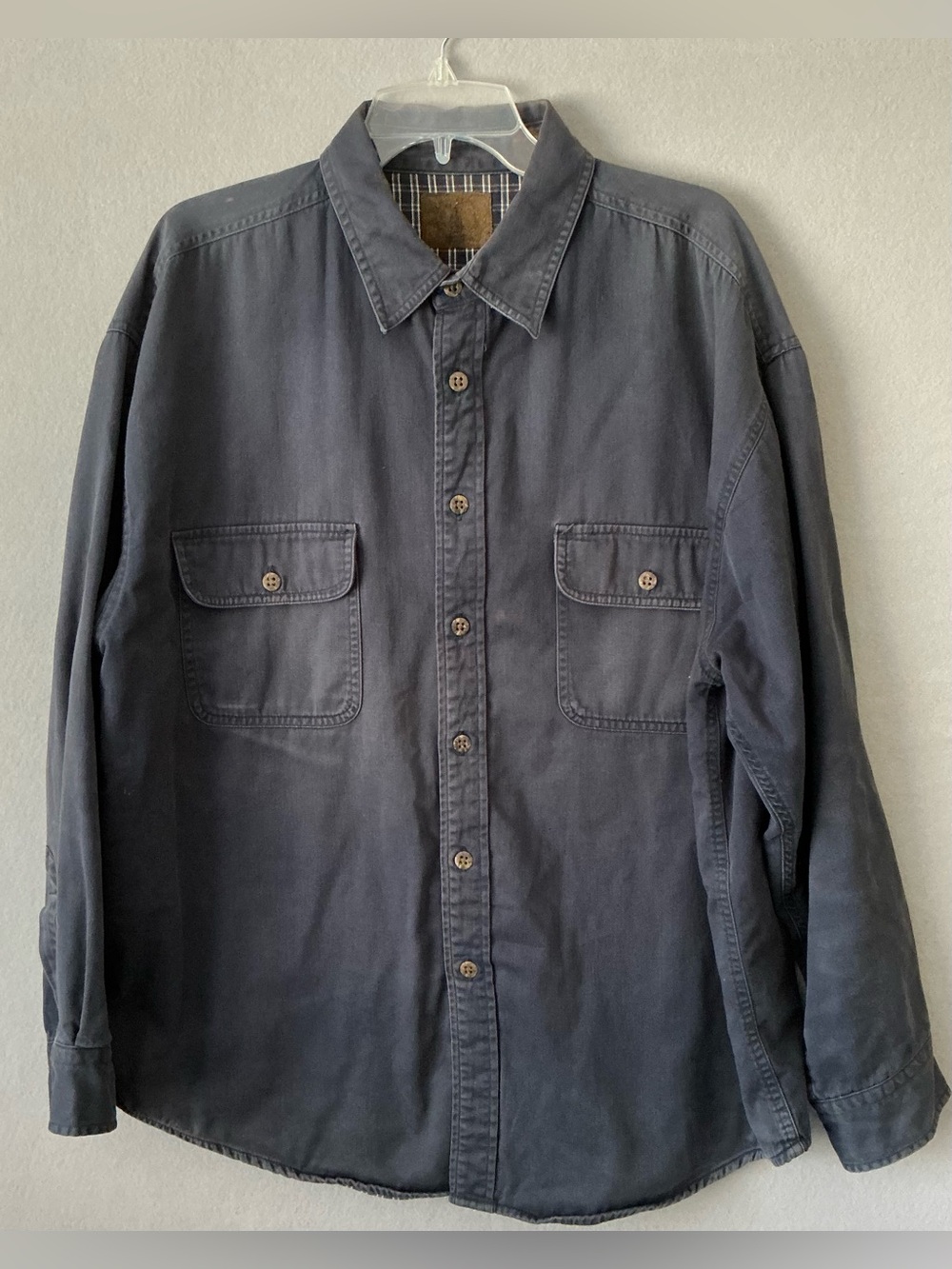 Vtg St John’s Bay Faded Cotton Workwear Shirt XL Grunge Gorpcore Carhartt Core
